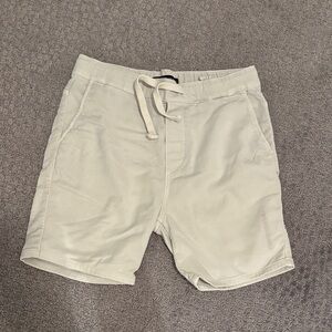 Zara Men's Cream Athletic Shorts